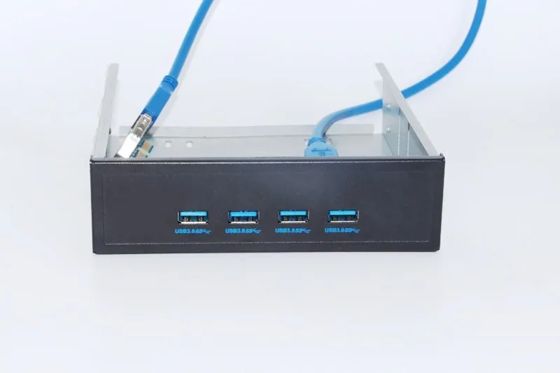 PCI-E 1x до 4 портов USB 3,0 карта 5,2" флоппи-отсек Передняя панель USB3.0 концентратор сплиттер внутренний комбинированный кронштейн адаптер для ПК рабочего стола