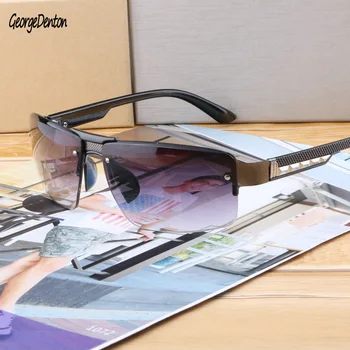 

Brand Design Polarized Sunglasses For Men Classic Metal Men Square Driving Sun Glasses Male UV400 gafas de sol hombre