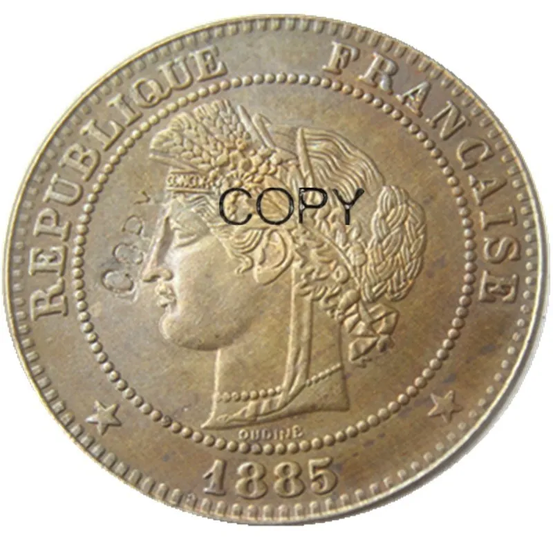 5 сантимов 1885 копия монеты