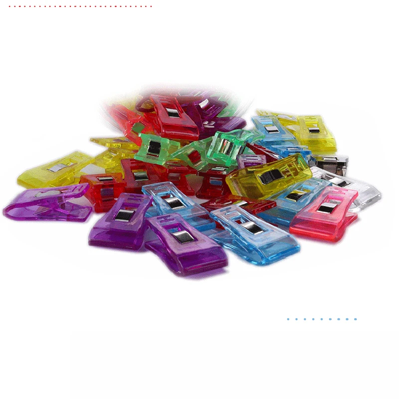 

Garment Clips DIY Patchwork Mixed Plastic Clips Holder For Fabric Quilting Craft Sewing Knitting