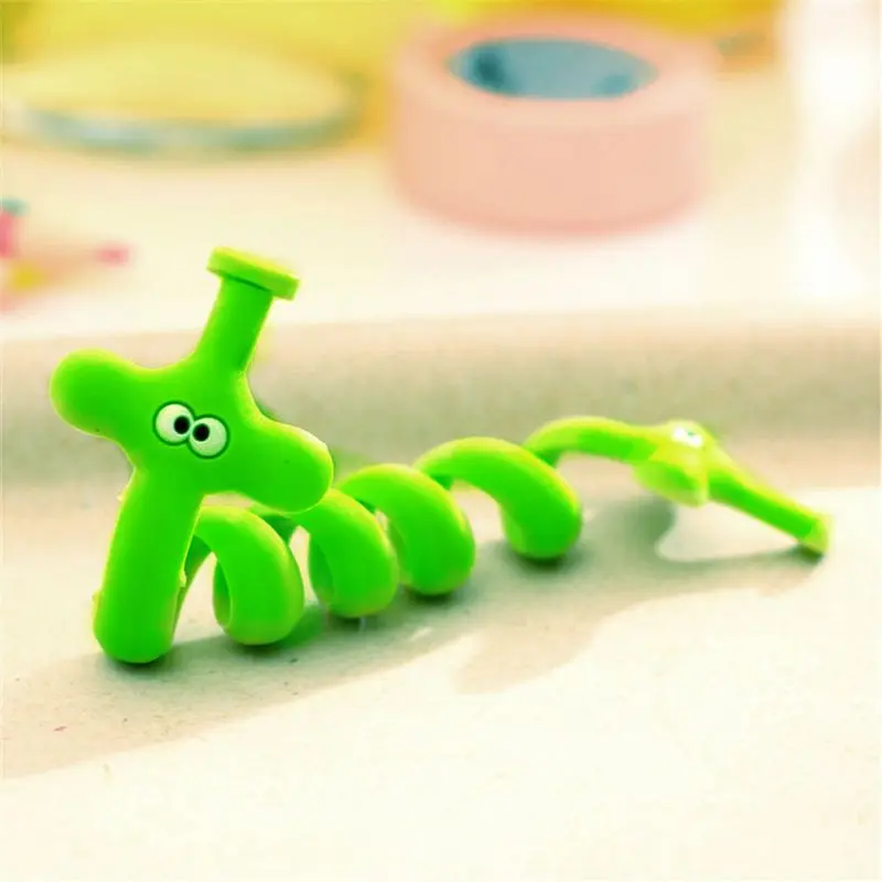 Long Cartoon Cable Organizer Bobbin Winder Wire Protector Cord Holder Cover For Earphone IPhone Samsung MP3 USB