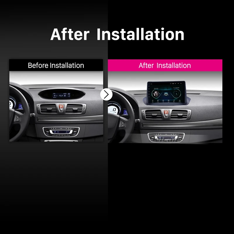 Автомобильный GPS плеер Seicane стерео Android 9 1 навигация для Renault Megane 3 2009 2010 2011 2012 2014