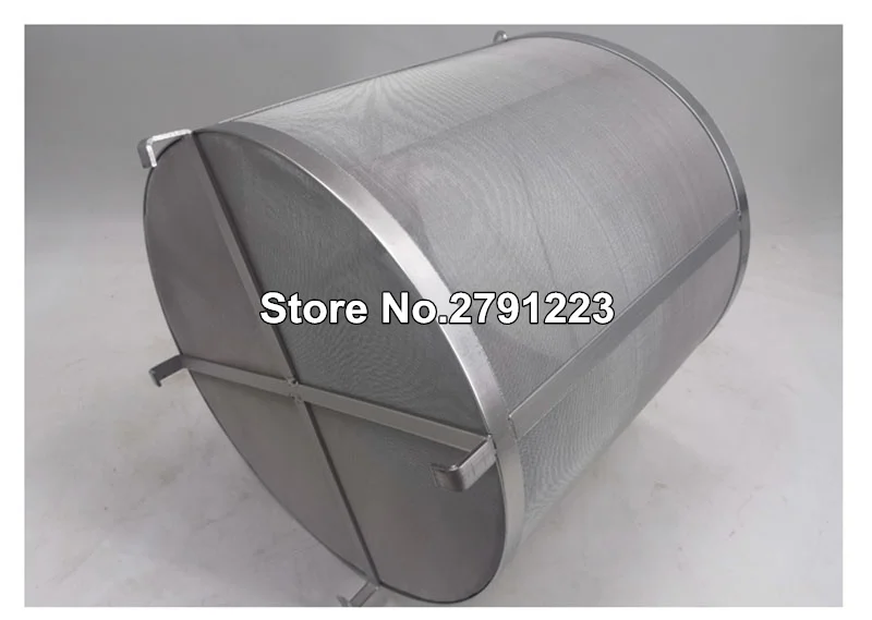 45*45cm 300&mu;m Beer Wine House Home Brew Filter Basket Stainless Steel Strainer Cylinder Barware Bar Tools