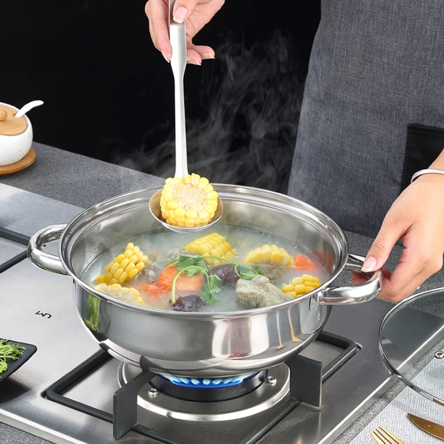 Borrey Stainless Steel Steam Basket Pot Thicken Double Boiler Steamer Pot  Soup Pot Induction Cooker Gas Stove Metal Steamer Pan - Boilers - AliExpress