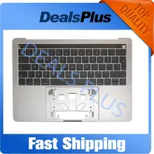 Замена серебристо-серый A1706 Topcase Palmrset с английской клавиатурой без сенсорной панели для Macbook Pro retina 13 ''a1706