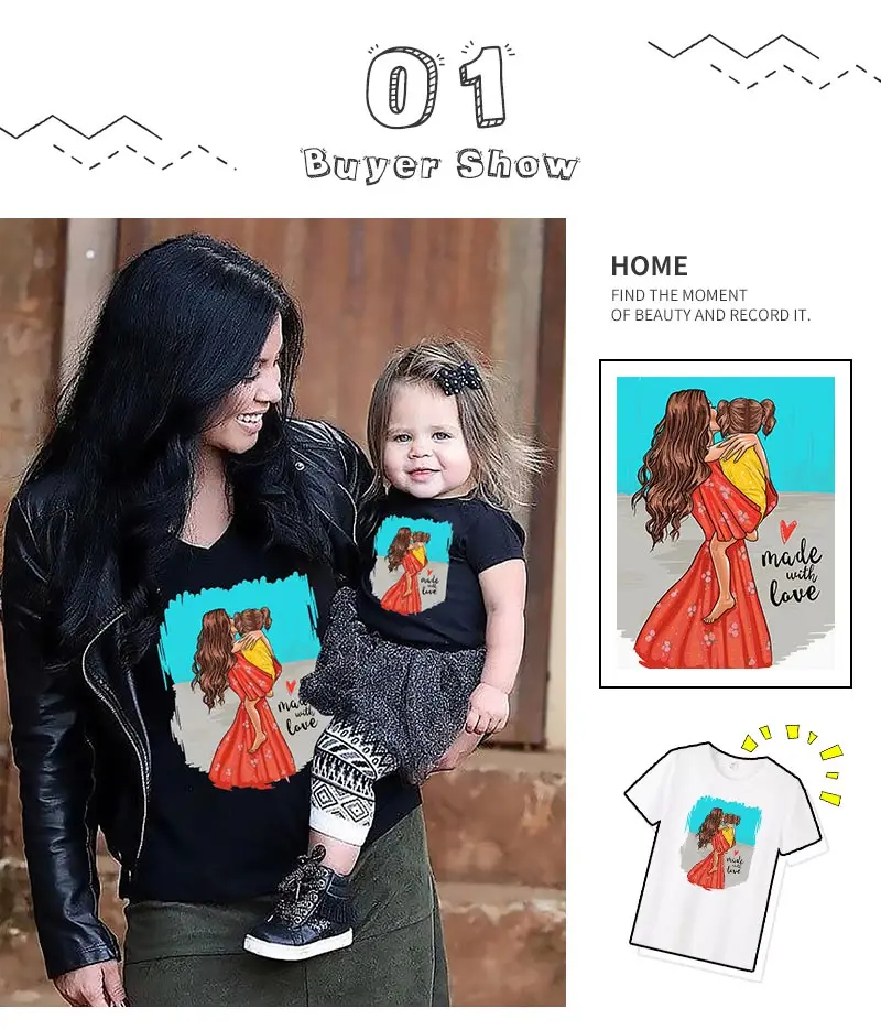 Забавная семейная футболка с героями мультфильмов для мамы и дочки; Одинаковая одежда для мамы и дочки; Модная одежда для мамы и дочки