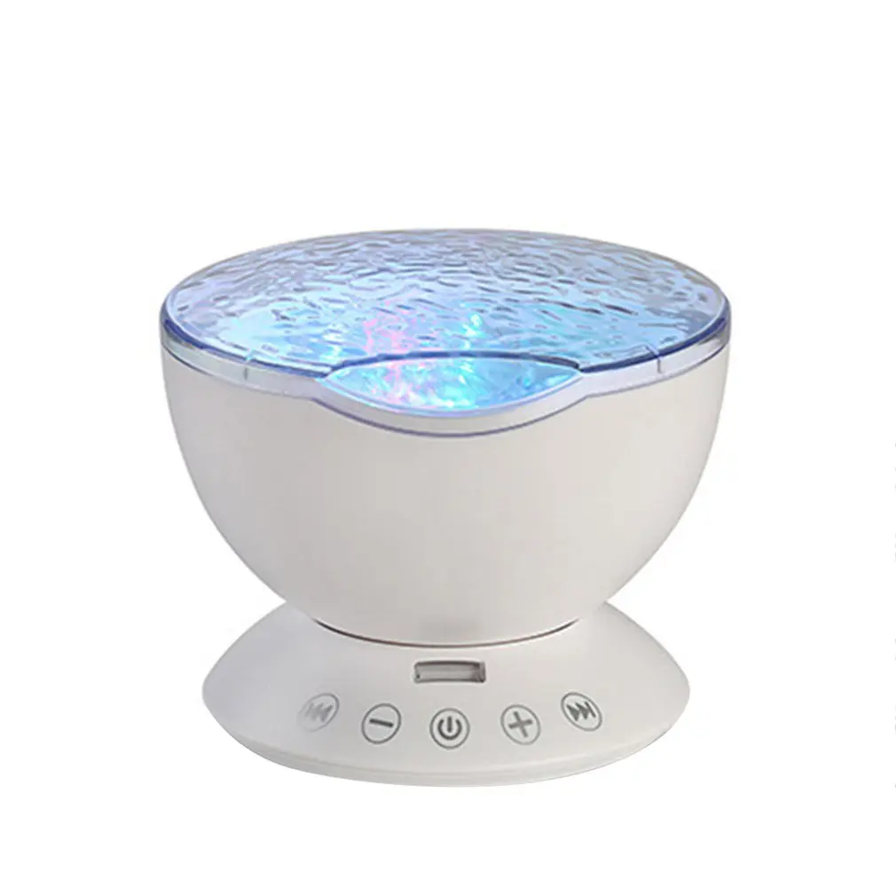 

New Upgrade Romantic Ocean Wave Projector Starry Colorful Music+Lamp Card Night Light with Remote Controller Drop Shipping
