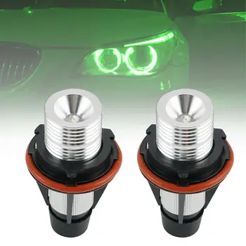 

8000K LED Green Angel eyes Marker Light Lamp Bulbs For BMW E39 E60 X3 X5