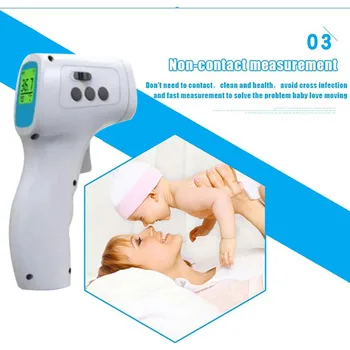 

ELERA Baby Thermometer Infrared Digital LCD Body Measurement Forehead Ear Non-Contact Adult Body Fever IR Children Termometro
