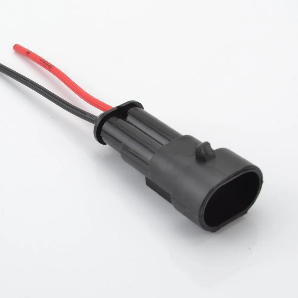 2 контактный герметичный Электрический проводной разъем комплект автомобильных