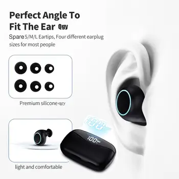 

TWS Bluetooth 5.0 Headphones 3D Stereo Sports Wireless Earphones with Dual Microphone Wireless With Microphone Sports Waterproof