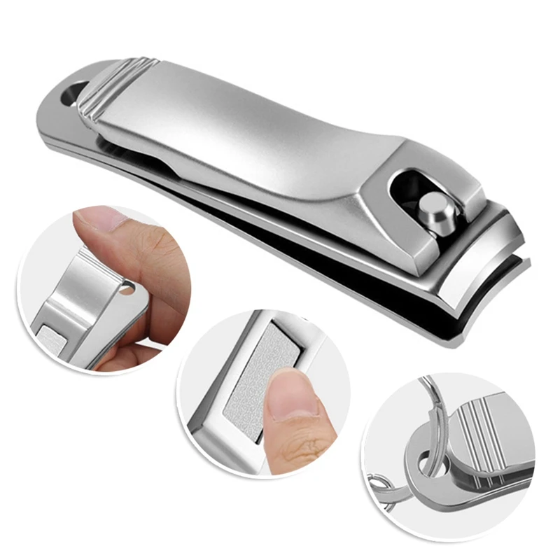 

Small Stainless Steel Nail Clipper Cutter Professional Manicure Trimmer High Quality Toe Nail Clipper with Clip Catcher