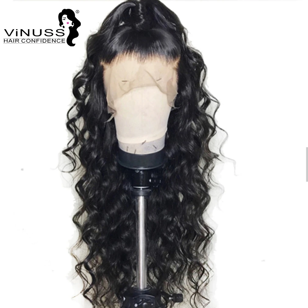 360 Lace Frontal Human Hair Wigs Loose Body wave Pre Plucked Hairline Baby Hair brazilian Remy Hair for black women