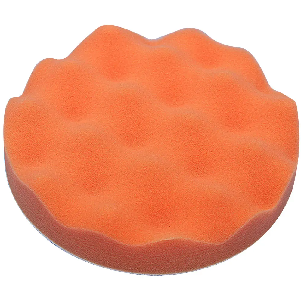 orange Polishing Foam Buffing Sponge Portable Car Buffing Sponge Waxing Set Auto 1pcs 6inch Durable - Цвет: orange