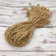 Фон для фотосъемки новорожденных с объемным слоем мешковины и сеткой из джута