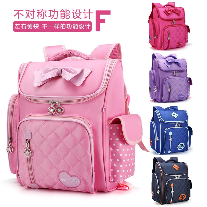 

Spine-CHILDREN'S School Bags Young STUDENT'S GIRL'S And BOY'S Cute Kindergarten Bag Cartoon Backpack Children Burden Relieving B