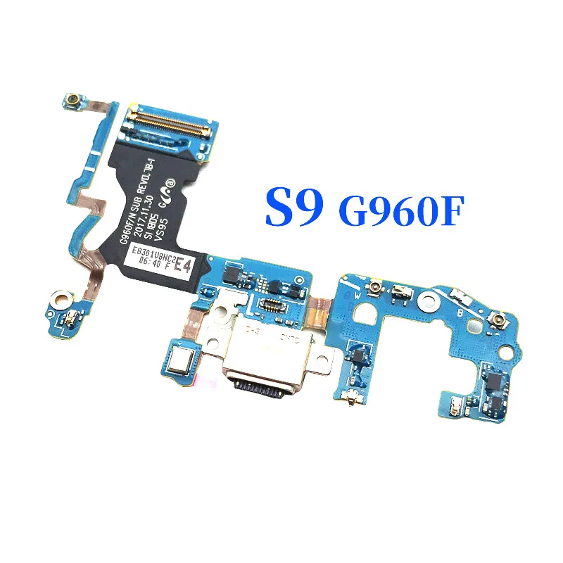 Для samsung Galaxy S9 Plus G960F G965F USB Гибкий кабельный порт зарядное устройство разъем док-станция вилка плата компонент запасные части