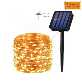 

Solar LED String Fairy Lights 8 Functions 40M 30M 20M 10M 5M Outdoor Waterproof Garden Solar Power Lamp For Garland Decoration