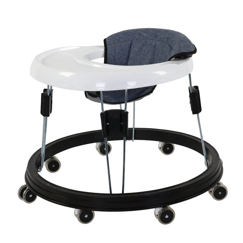 Baby walker multi function anti rollover and anti-o-type leg and hand push can sit baby girls learn to drive for 6-18 months 3C