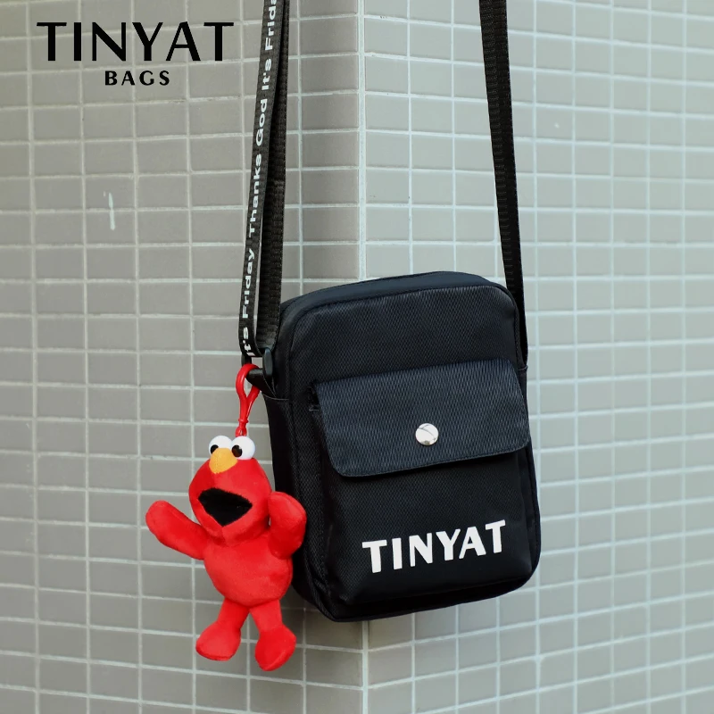 TINYAT женские Наплечные сумки с клапаном Корейская Студенческая сумка для сотовых