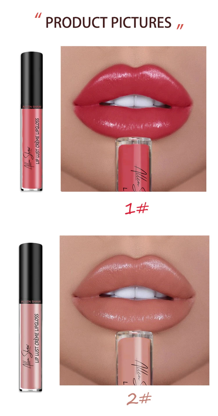 12 Colors Sexy Women Lipstick Waterproof Long Lasting Moist Lip Gloss Vivid & Rich Sexy Lip Makeup Cosmetic