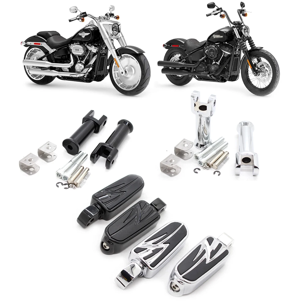 Pedane Passeggero Moto Pedane Pedane 18-21 Softail Breakout Fat Boy Deluxe Heritage Classic Fls Slim Street Bod
