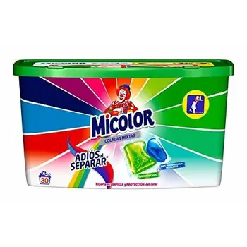 

MICOLOR Abschied von Trennen Waschmittel für Kleidung – 30 Kapseln