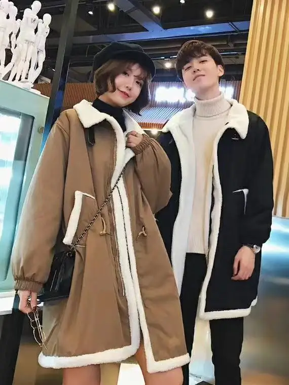 Джинсовая женская куртка abrigos mujer invierno Японская уличная одежда женское длинное пальто трендовые товары