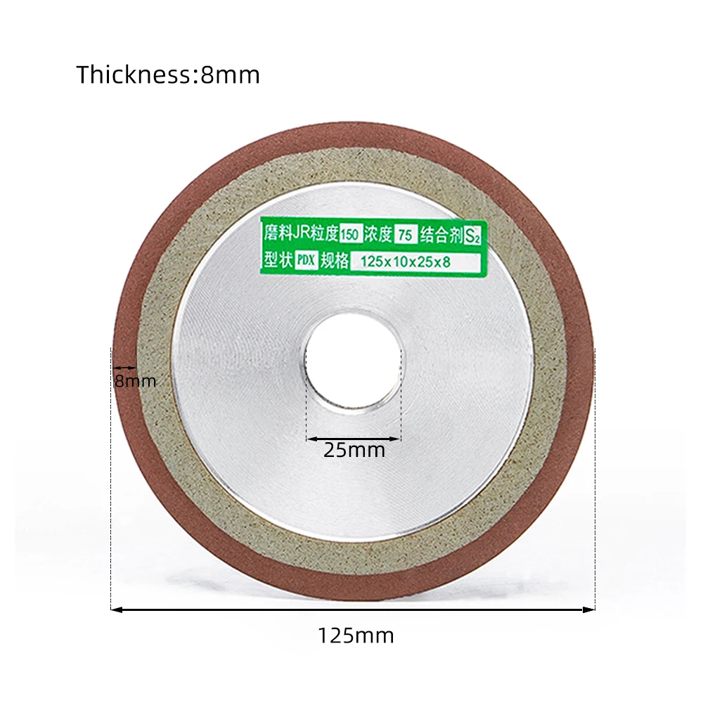 125 мм алмазный круг шлифовальный круг Алмазный диск Камень точильный диск режущие диски 75% концентрация для вольфрамовой стали фреза инструмент зернистость 150