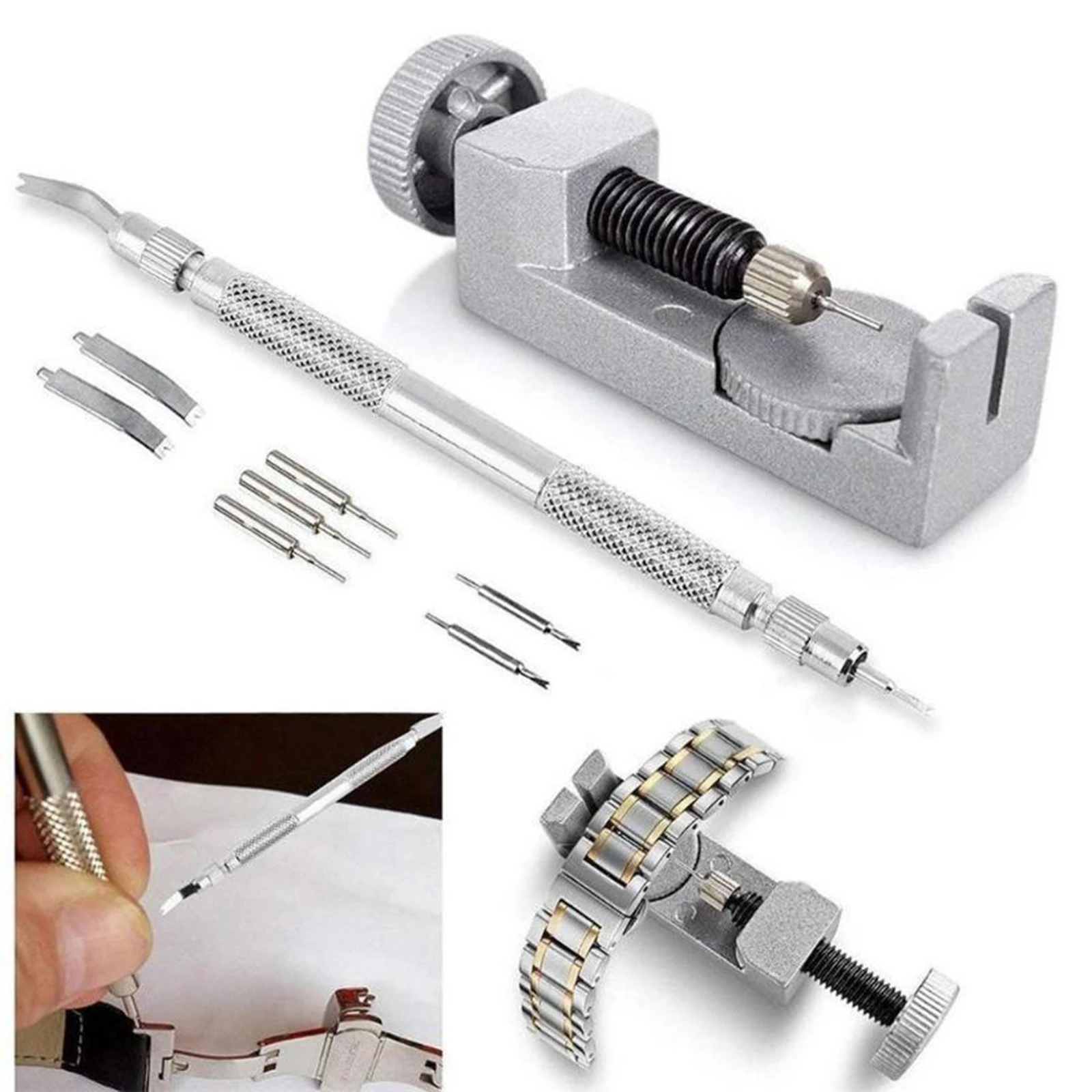 Adjustment Watch Band Strap Bracelet Link Pin Remover Resizing Tool KitRepair Tools & Kits