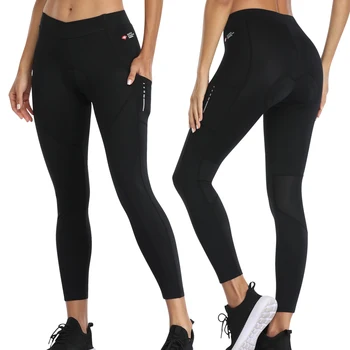 

Santic Women Cycling Pants Summer Cycle Riding Pro fit 4D Padding Reflective pants Sports Clothing Asia Size S-3XL K9LD021