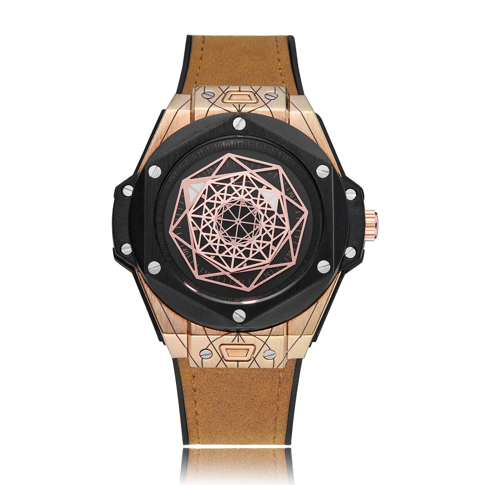 cagarny Big Bang high quality japan movement quartz watch for men fashion mens watches creative male clock waterproof rose gold case Military Relogio Masculino XFCS sports wristwatches drop shipping for shopify (1 (25)