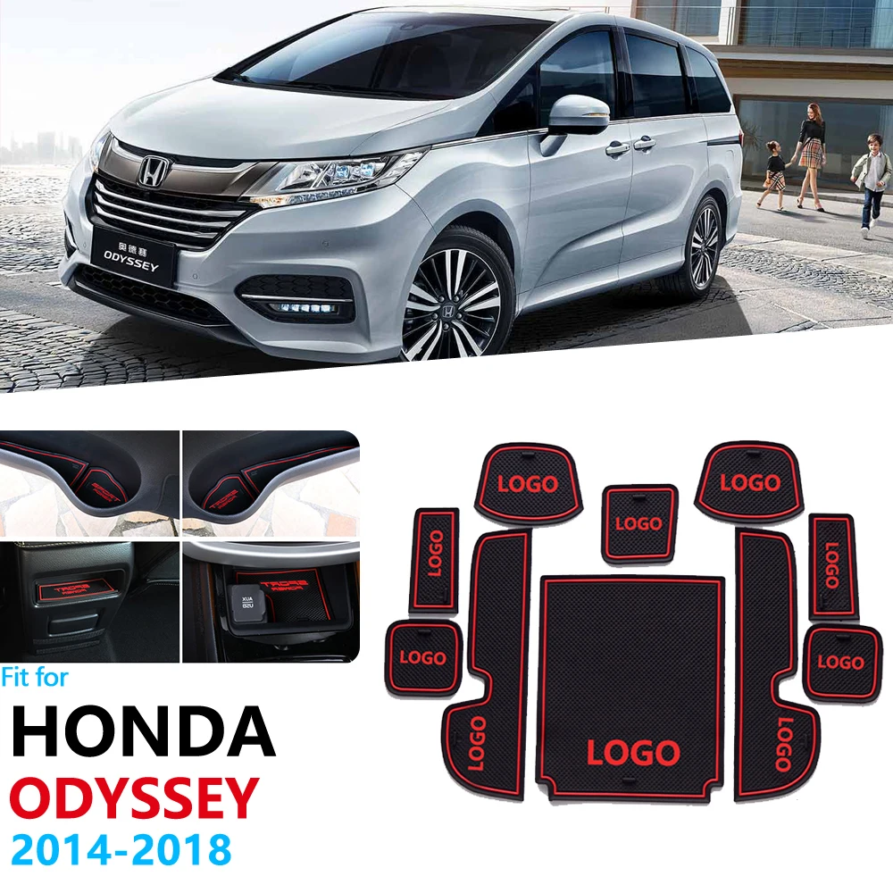 Противоскользящий резиновый подстаканник со слотом для ворот Honda odysley 2014 2015 2016 2017