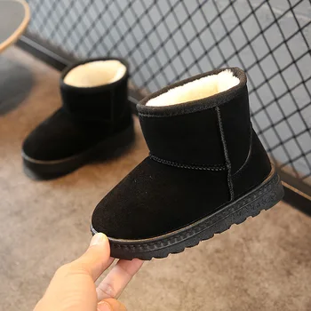 

kids boots for girls boys winter snow children boots fur warm soft rubber baby children boots casual flat winter kids boots baby