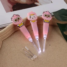 1 шт., инструмент для чистки ушей для новорожденных, детский светящийся инструмент для чистки ушей, чистый уход за ушей, цвет в случайном порядке