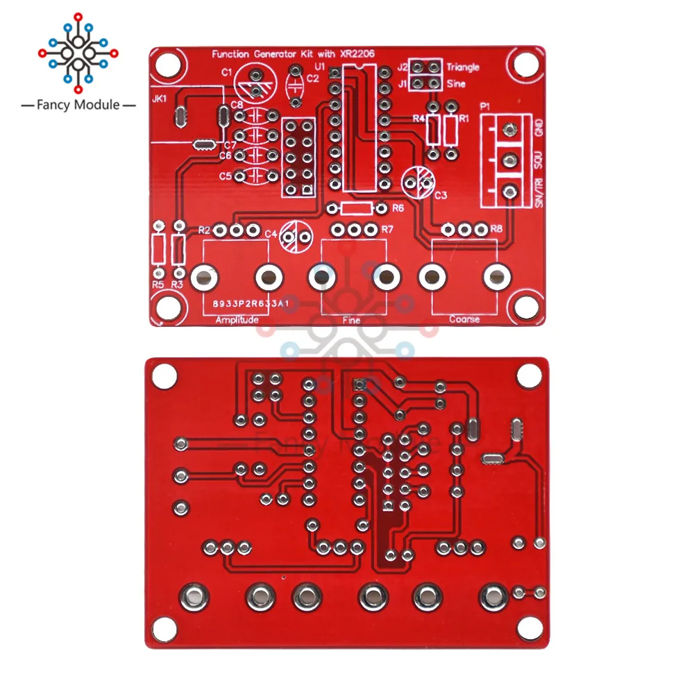 XR2206 Function Generator Synthesizer dds Frequency Pwm Pulse Function Signal Generator 1HZ-1MHZ Adjustable Sine/Triangle/Square 6