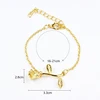 2022 Fashion Red Rose Bracelet Temperament Simple Flower Bracelet Bangle Classic 3 Color Women Chain Bracelet Jewelry Gift ► Photo 3/6