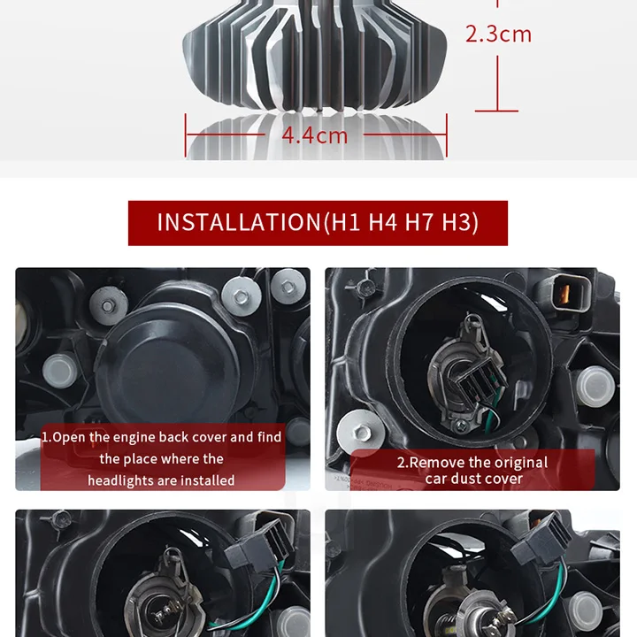 H7 светодиодный головной светильник h4 Led COB h11 h1 h3 9005 hb3 9006 hb4 налобный фонарь Hi-Lo луч авто налобный светильник 12 в 100 Вт 6000 К 2 шт