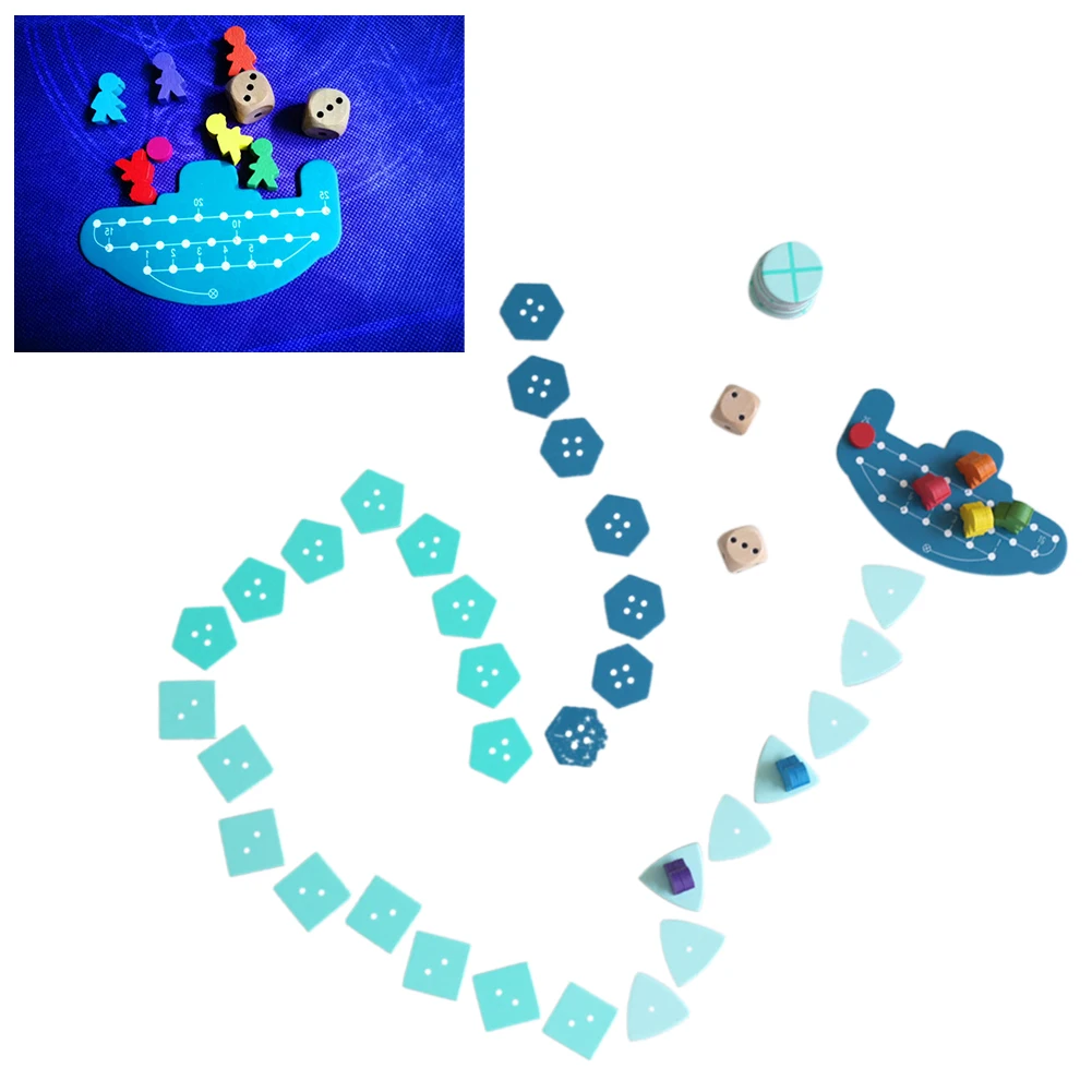 Board Traditional Games To Players Durable Family Party Board Game Kit Deep Sea Adventure Kids Gift Toys Games