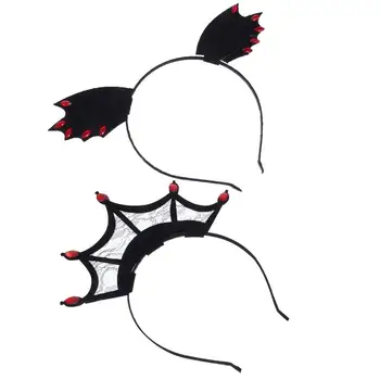 

2pcs Cosplay Devil Halloween Hair Band Hair Accessories Hair Decorations Headpieces for Female