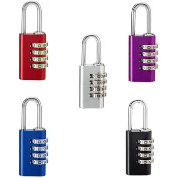 

LT214 Solid 4-Digit Combination Security Padlock Resettable Lock Aluminum Alloy 37MD