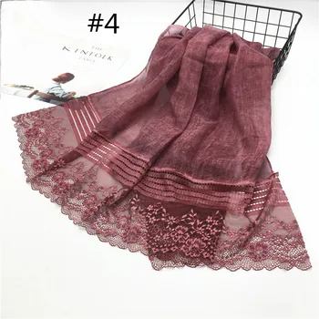 

New ladies simple and versatile casual lace scarf green