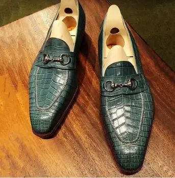 

High Quality Fashion Men Pu Leather Buckle Shoe Male Casual Classic Trendy Vinage Stylish Slip-on Shoes Zapatos De Hombre TV448