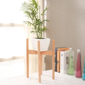 

Balcony Beech Flower Stand Mini Flower Pot Rack Holder Shelf Single Bay Window Desktop Small Green Pot Flower Pot Holder