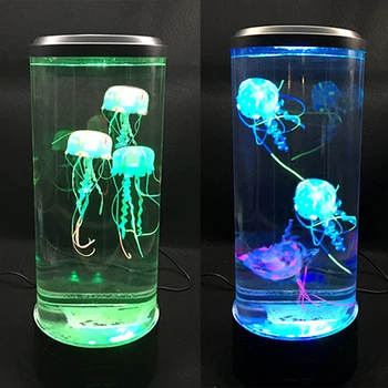 

Office Color Changing Birthday Jellyfish Lamp Dimmable Electric Cute Living Room Aquarium Night Remote Control USB Connection