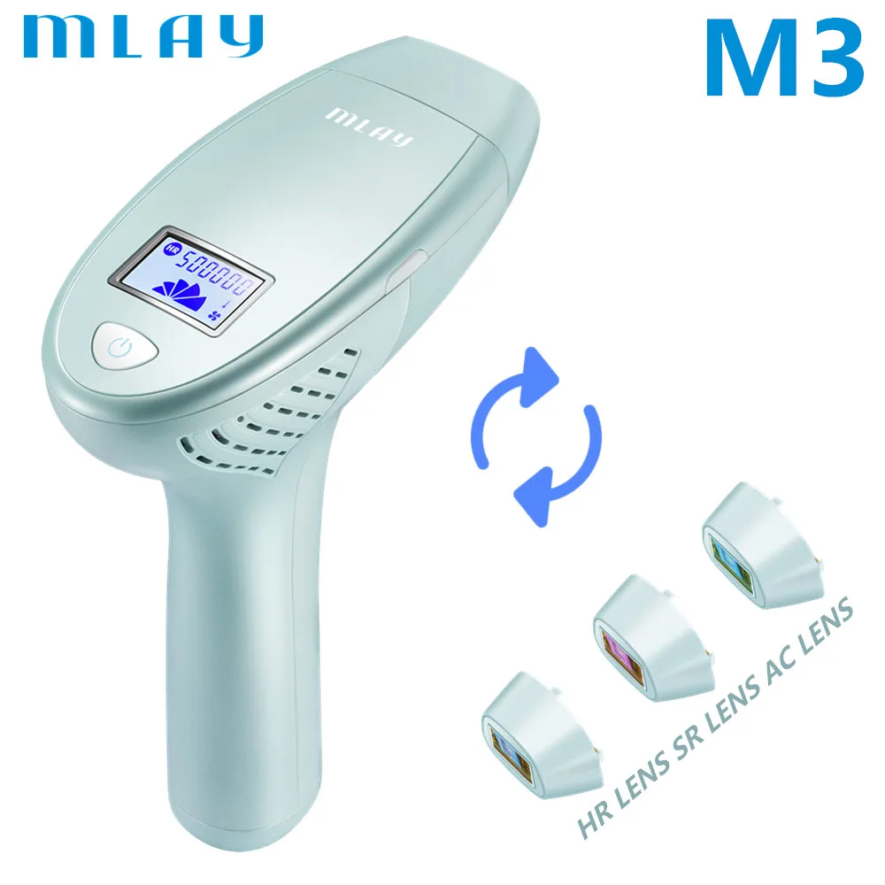 Эпилятор Mlay M3 лазерный для удаления волос пигментационный аппарат с 500000 снимки