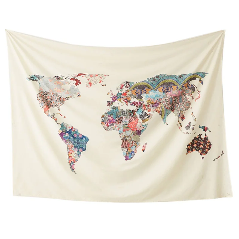 

130x150cm Indian Style Tapestry Summer Beach Towel Star Map Cup Pattern for Living Room Sleeping Room Hanging Wall Decoration