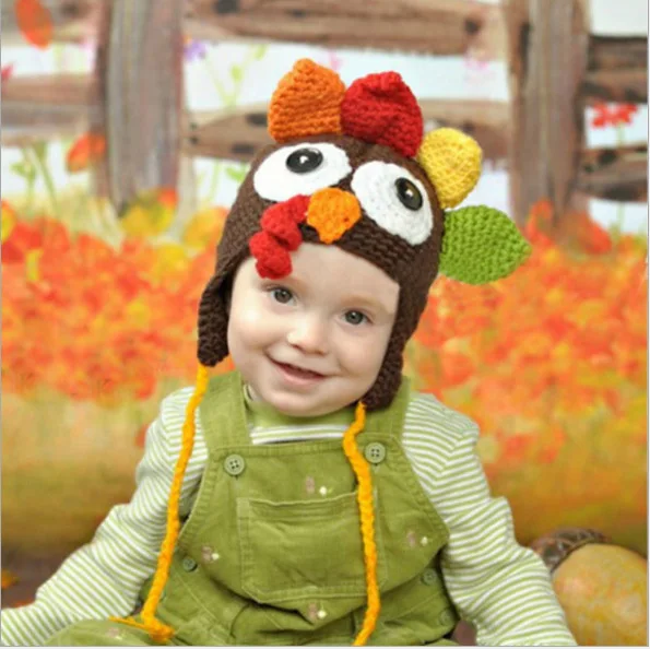 Baby Christmas Elf Long Tail Crochet Beanie Knit Hat Stocking Caps，baby christmas hat Baby photographic props hat