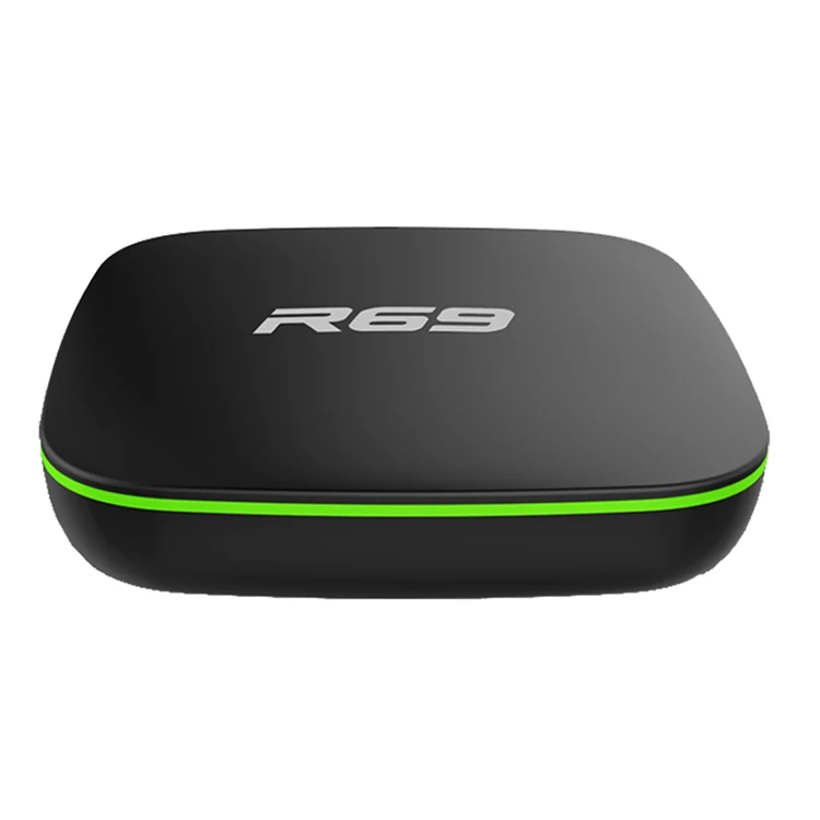 Лучшее качество R69 H3 2G 16G Интернет ТВ приставка allwinner 1GB 8GB R69