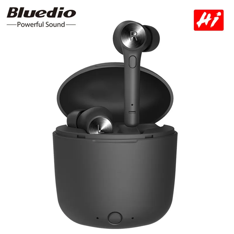 

Original Bluedio Hi Earbuds Wireless Bluetooth 5.0 Earphone Ture Wireless Stereo Earphone With Charging Box Built-in Microphone